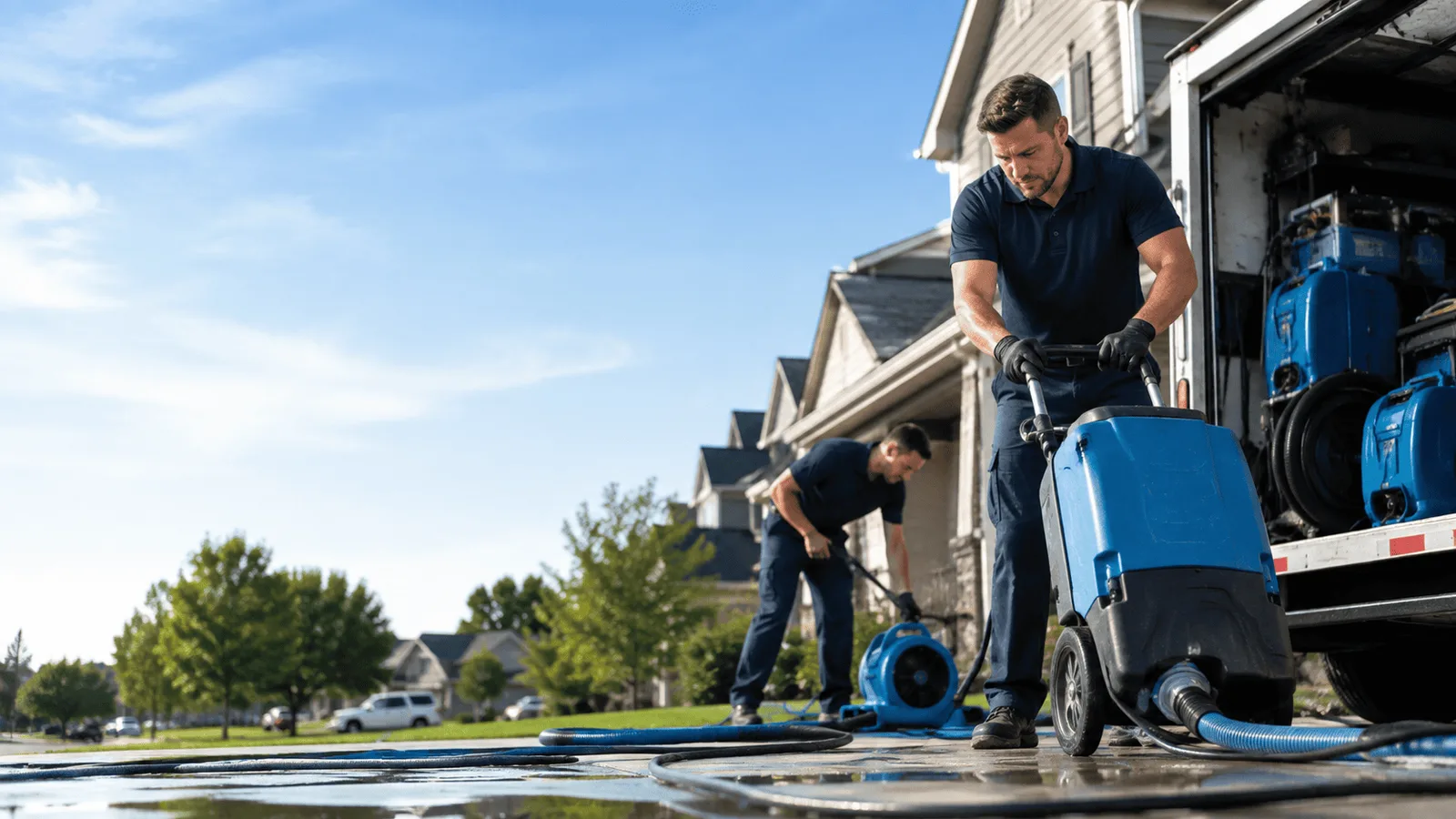 Dehumidification being performed in Saint Hilaire, MN